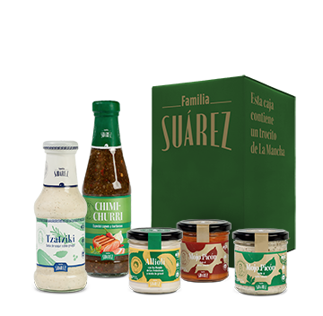 Pack sabor con nuestras mejores salsas de Familia Suárez