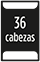 36 cabezas